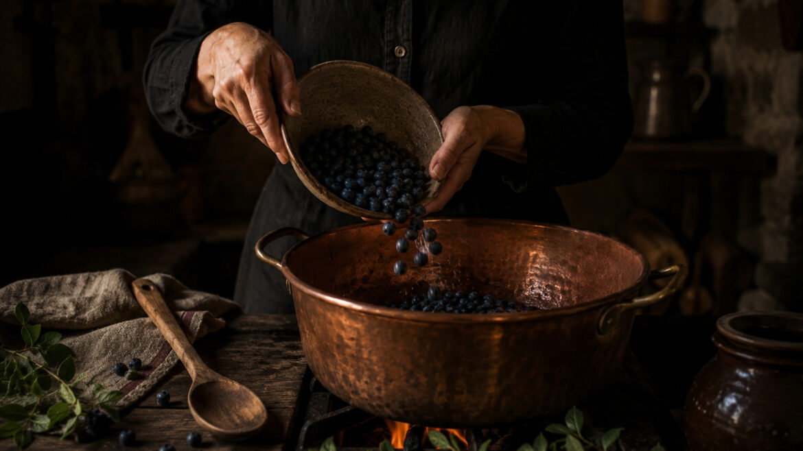preparació de una melmelada amb nabius silvestres