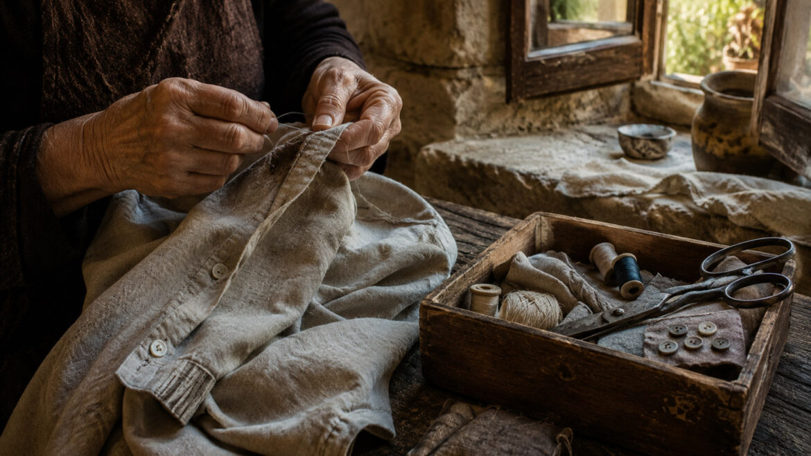 prendre el temps de reparar la nostra roba
