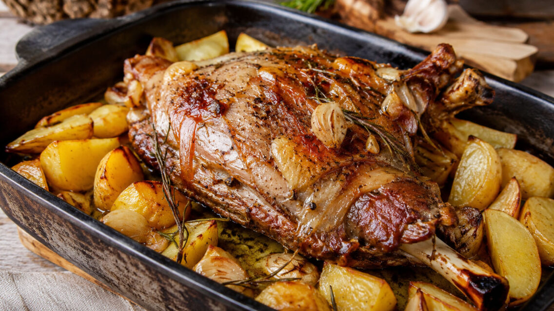 Xai rostit al forn a la pallaresa