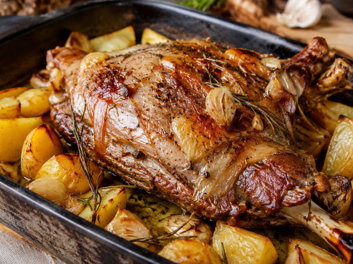 Xai rostit al forn a la pallaresa