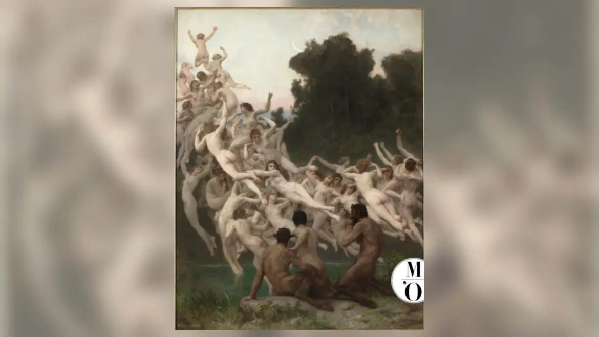 Les Oréades, pintura de William-Adolphe Bouguereau de 1902 que representa les nimfes de les muntanyes de la mitologia grega.