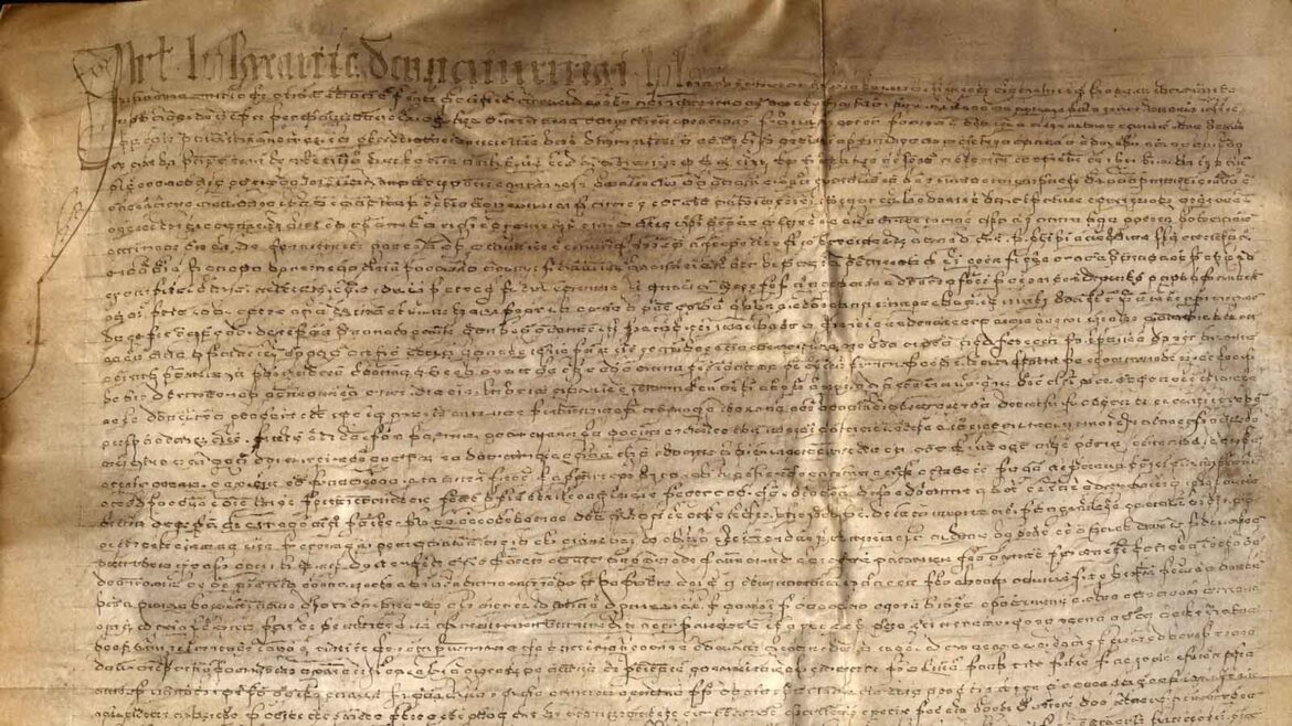 Capítols matrimonials de Miquèu de Pamplona i Docina Aures d’Aubèrt, datats el 16 de març de 1486, escrits sobre pergamí i conservats a l’Archiu Generau d’Aran. El document estableix els acords econòmics i patrimonials vinculats al matrimoni, inclosa la dot aportada per la família de la núvia.